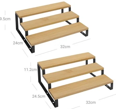 Set da 2 portaspezie MARGE, nero/marrone