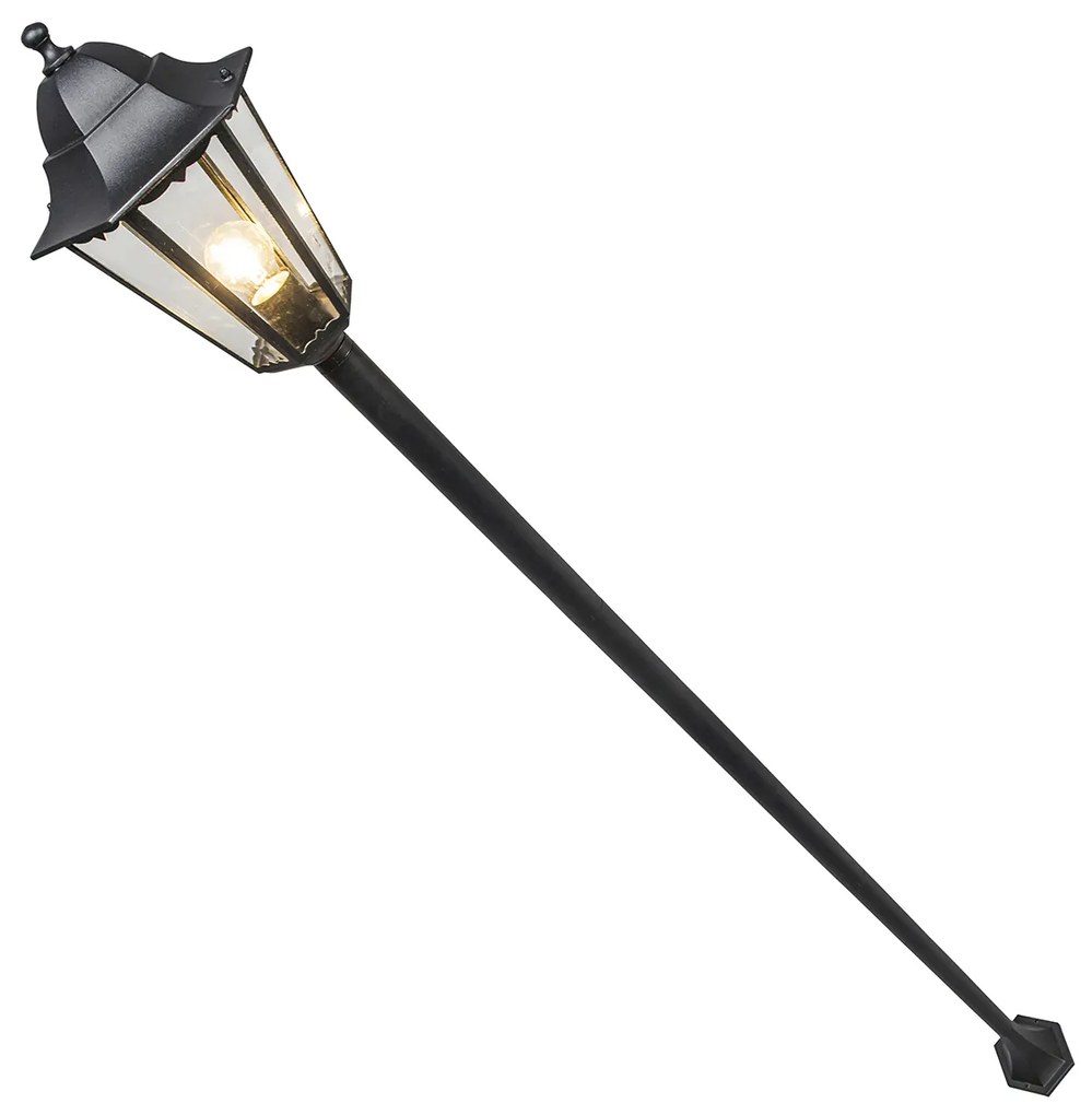Lampada da terra classica per esterni nera 170 cm IP44 - New Orleans 1