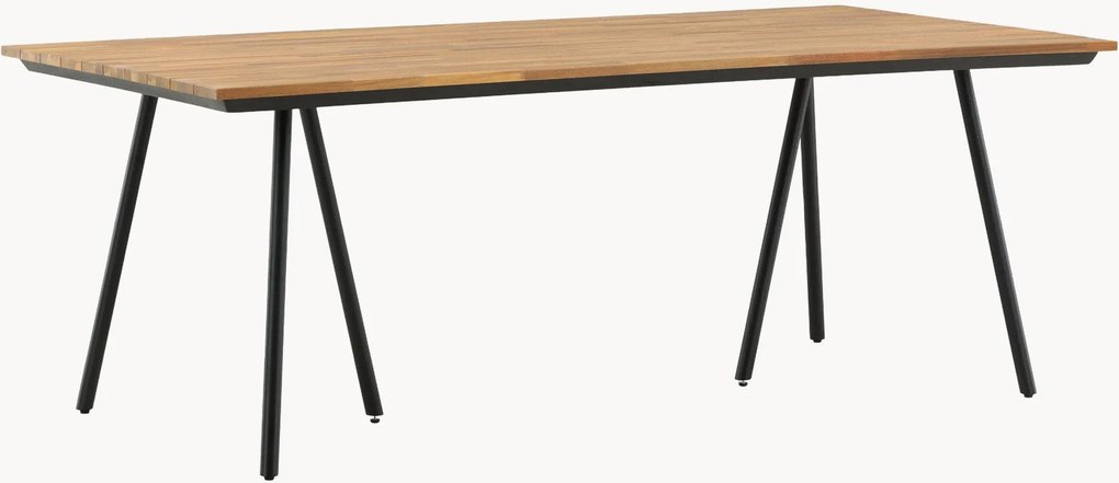 Tavolo da giardino con piano in legno di acacia Chan, 200 x 100 cm