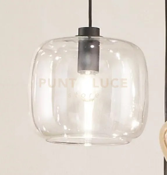 Sospensione verve-2 1 luce trasparente attacco e14 senza base d' at...
