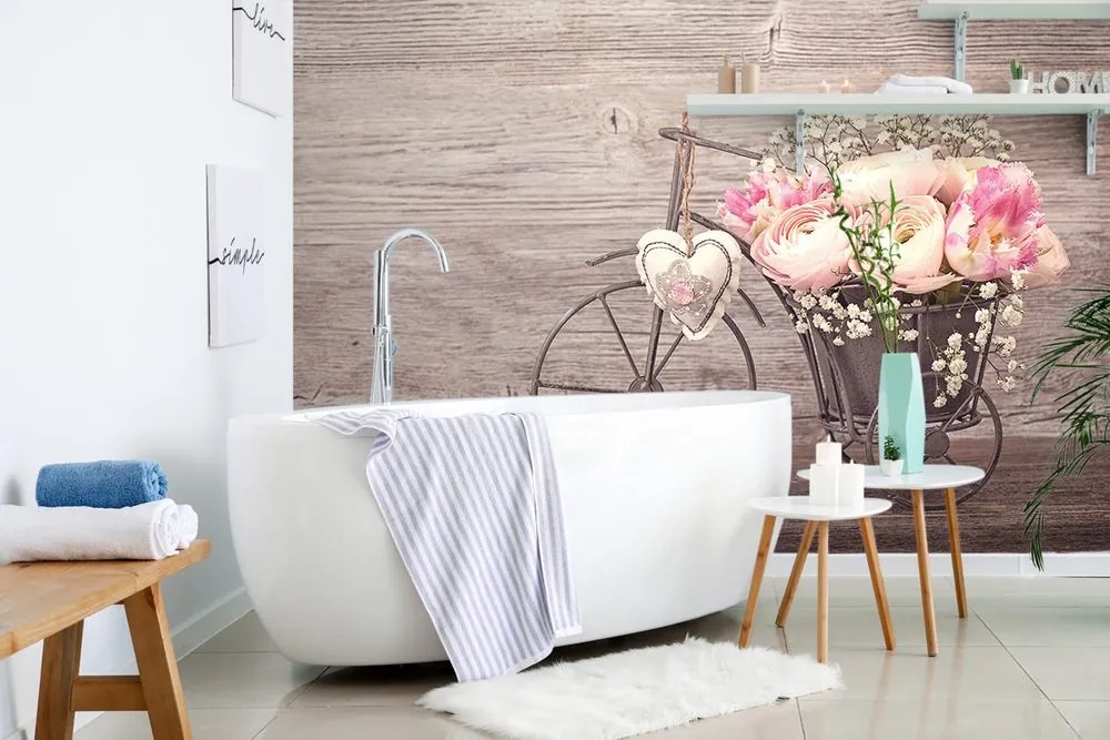 Carta da parati – Fiori in vaso vintage