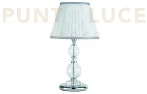 Lume piccolo bach cristallo e cromo 1 luce attacco e14
