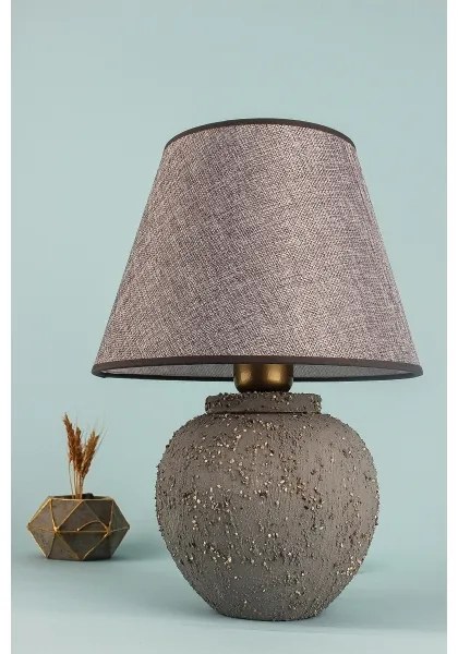 Lampada da tavolo RAMZES 1xE27/40W/230V marrone