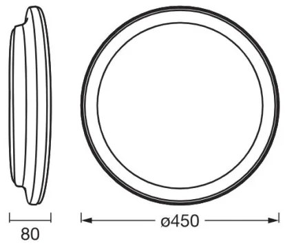 Ledvance - Plafoniera LED ORBIS PEDERSON LED/24W/230V diametro 45 cm bianco