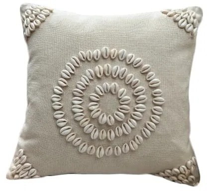 Federa decorativa in cotone 43x43 cm Seashells – Mioli Decor