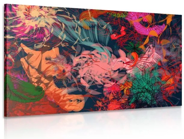 Stampa su tela – Fiori astratti
