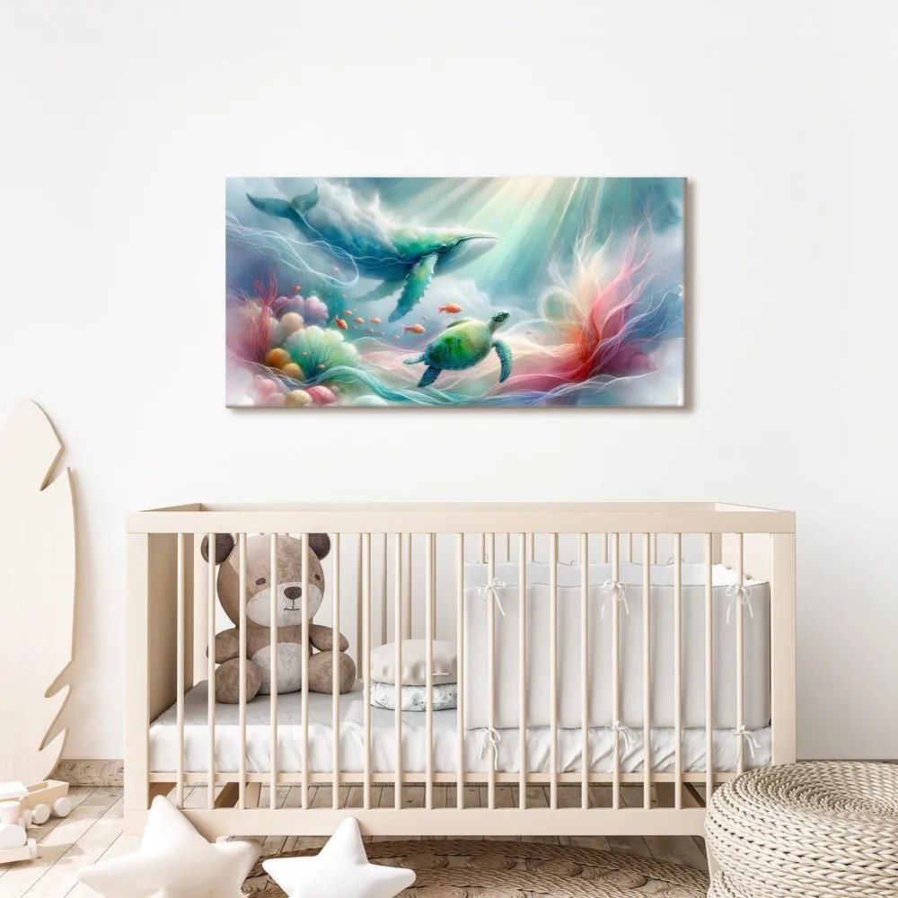 Quadro su tela – Mondo sottomarino degli animali