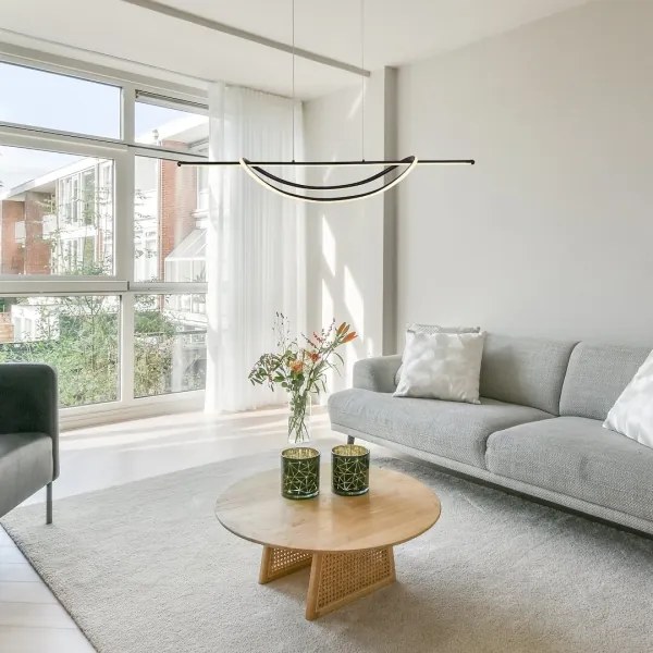 Lampadario LED a sospensione con filo AMBAR LED/35W/230V nero