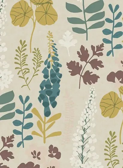 Eijffinger Carta da parati Vivid 4 - Mehrfarbig Beige