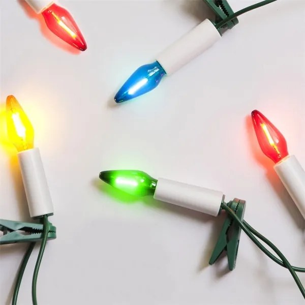 Catena luminosa LED per esterni FELICIA FILAMENT 20xE10 19m colorata/bianco caldo IP44