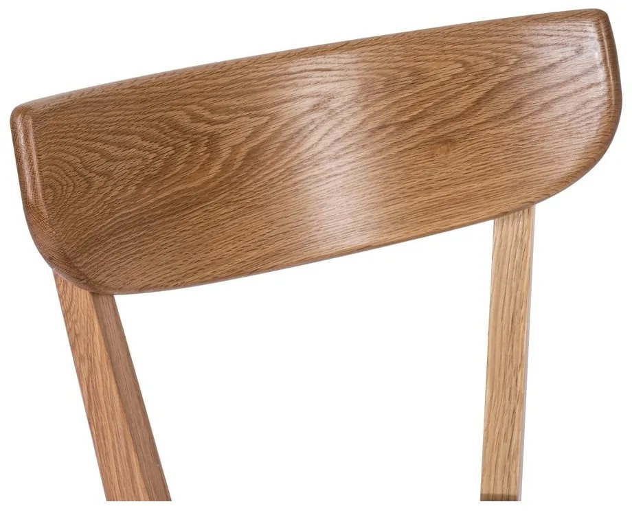 Sedia da pranzo in rovere con seduta nera Arch - Bonami Essentials