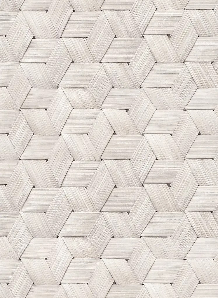 Rebel Walls Tapete Small Birch Bark Braids - Snow White