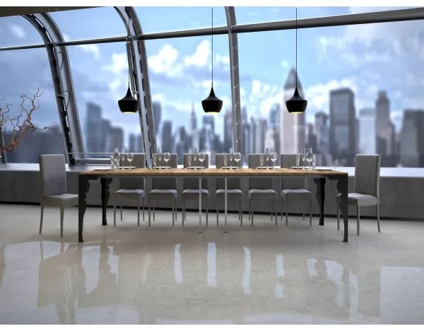 Consolle 90x40 cm allungabile a 300 cm PAXON EVOLUTION Quercia Natura