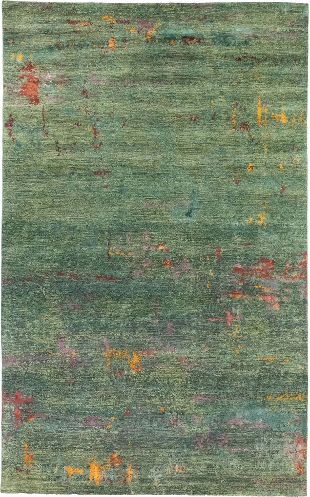Neo Tappeto 200 x 320 Verde (Pakistan) Annodato A Mano