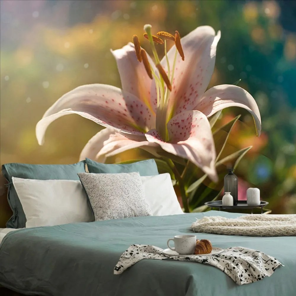 Carta da parati – Fiore splendido con tocco retrò
