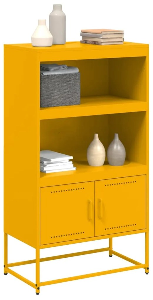 Credenza giallo senape 68,5x38,5x123,5 cm in acciaio