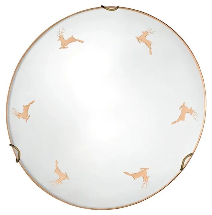 Kolarz 731.11.4.150 - Lampada da parete NONNA 1xE27/60W/230V Ø 30 cm, design a corna di cervo, finitura oro rosa