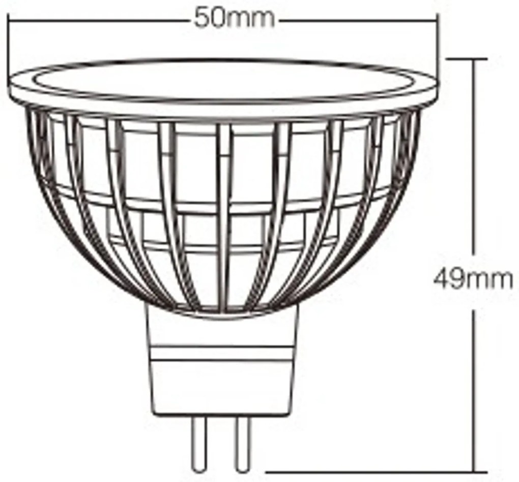 Faretto LED MR16 4W RGB+CCT Dimmerabile 12V dc Colore RGB+CCT