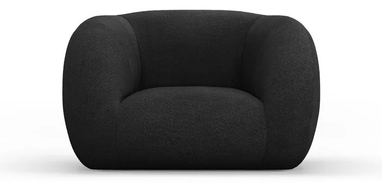 Poltrona grigio scuro in tessuto bouclé Essen - Cosmopolitan Design