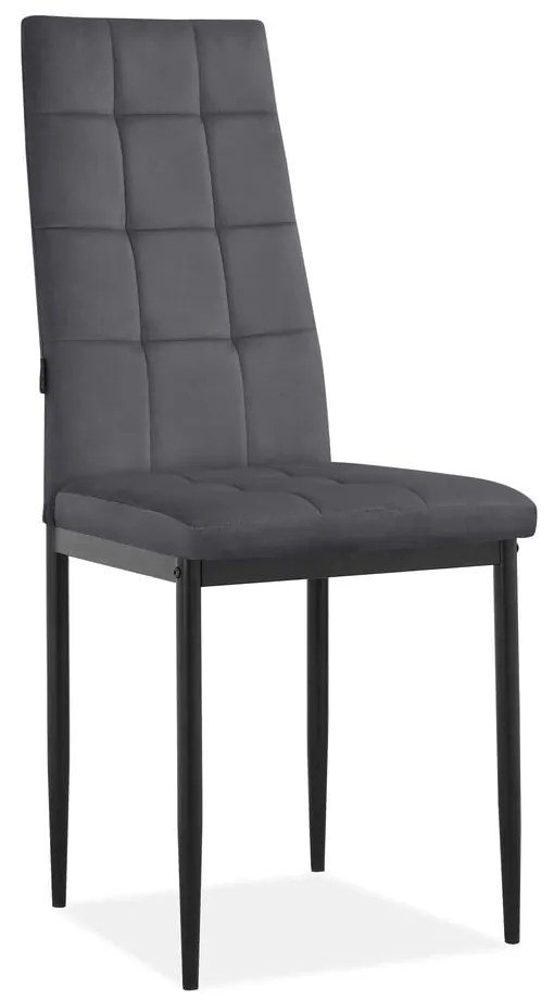 Set di sedie da pranzo in velluto color antracite 2 pz Becca - Støraa