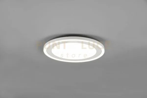 Plafoniera  carus led rotonda bordo bianco r67223331