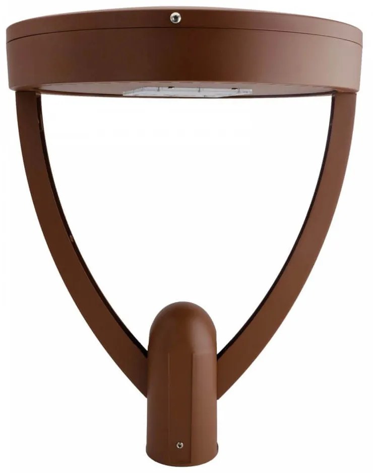 Lampione Stradale LED 65W, Corten, 150lm/W, Dimmerabile 1-10V, Programmabile - Philips Xitanium Colore Bianco Caldo 2.700K