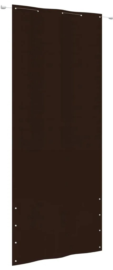 Paravento Per Balcone Marrone 100x240 Cm İn Tessuto Oxford /
