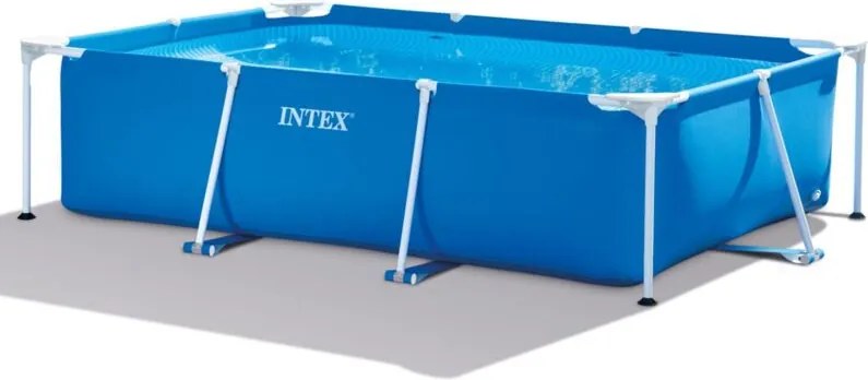 Intex - 28272NP - Piscina Fuori Terra Rectangular Frame Rettangolare, 3834 l, Acciaio e pvc, Blu, 300x200x75 cm