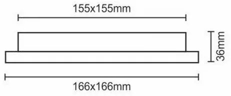 Lampada LED da incasso LED/12W/230V IP40