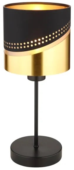 Globo 54046T - Lampada da tavolo OR 1xE27/40W/230V diametro 16 cm nero/oro