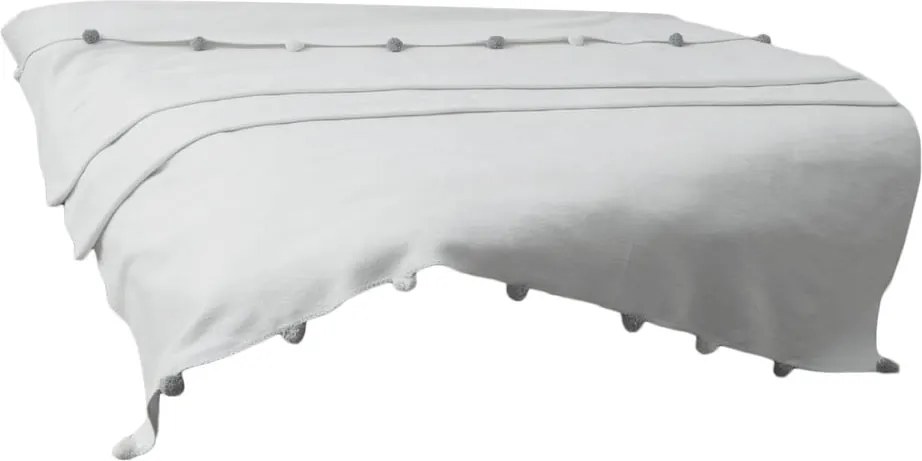 Copriletto color crema in vello 150x200 cm Pom Pom – Mijolnir