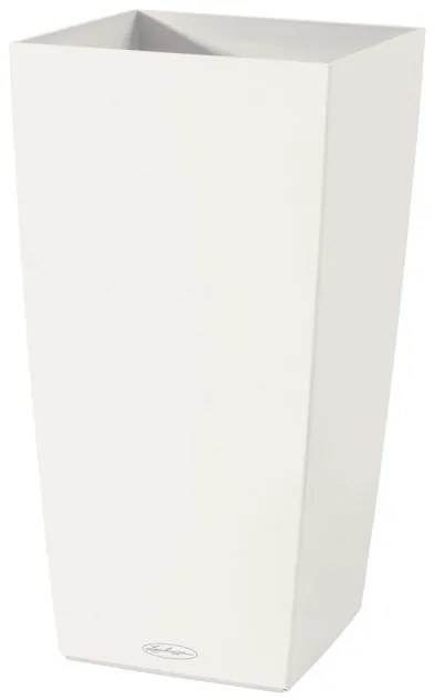 Vaso per piante e fiori Cubico LECHUZA in polipropilene bianco H 56 cm L 30 x P 30 cm