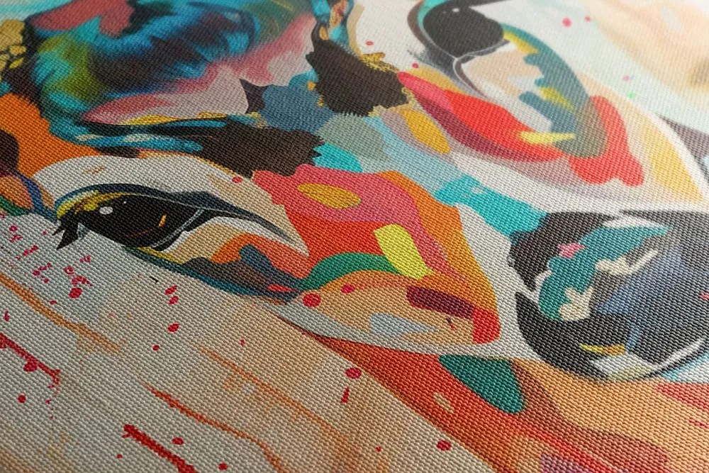Quadro su tela – Capriolo con imitazione di pittura