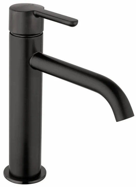 Rubinetto per lavabo a canna media Baleno nero spazzolato JACUZZI RUBINETTERIA
