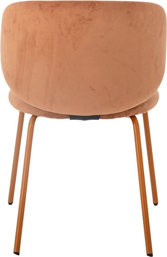 Set di sedie da pranzo in velluto arancione 2 pz Ponte - Bloomingville