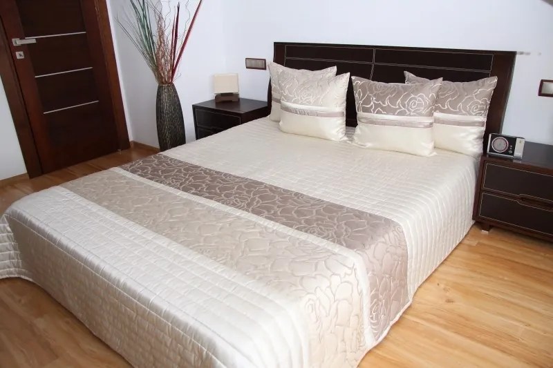 Copriletto beige chiaro di lusso Larghezza: 260 cm | Lunghezza: 240 cm