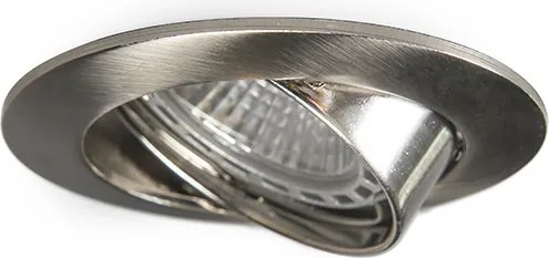 Faretto da incasso Smart in acciaio con WiFi GU10 inclinabile - Edu