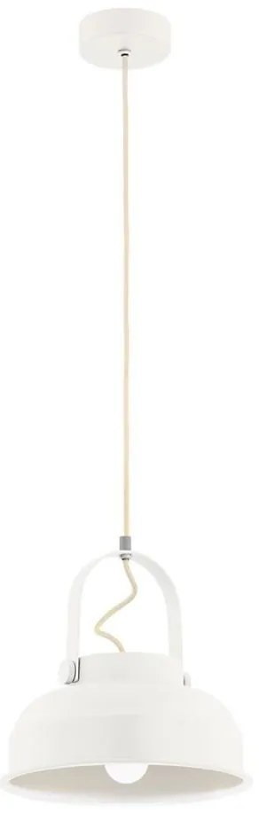 Argon 8284 - Lampadario a sospensione con filo DAKOTA 1xE27/15W/230V bianco