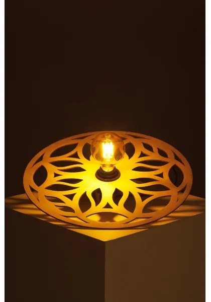 Lampadario a plafone FALCO 1xE27/60W/230V diametro 40 cm beige