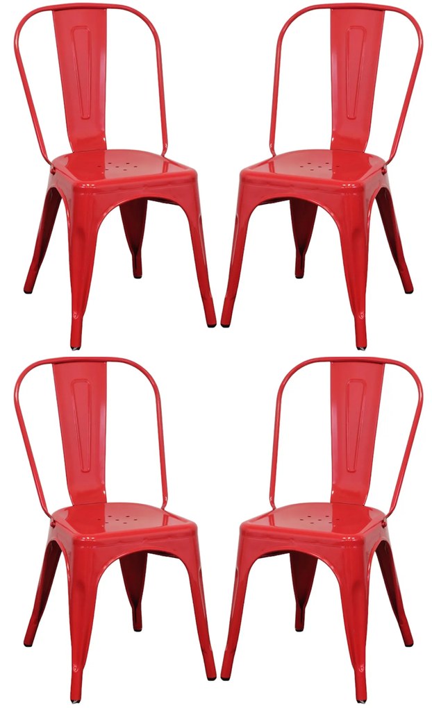 AGATHA - Set 4 sedie industrial