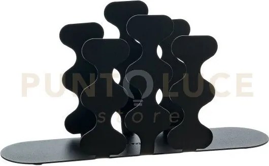 Portatovaglioli di design nori verticale nero