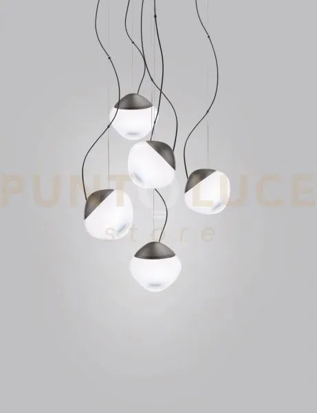 Pure sospensione 5 bianco sfumato montatura antracite l2224 led 270...