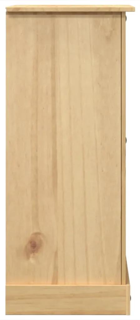 Cassettiera corona 92x48x120 cm in legno massello di pino