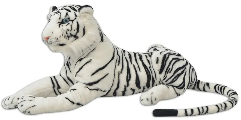 Giocattolo in Peluche Bulldog, Leone, Leopardo, Pantera, e Tigre XXL, Bianca / Tigre