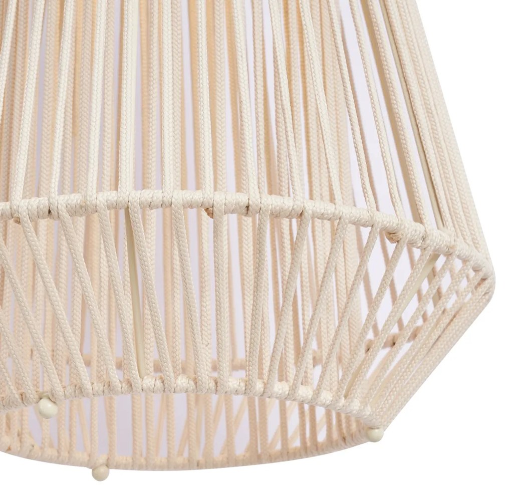 Lampada da tavolo bohémien beige con LED dimmerabile a 3 livelli IP54 ricaricabile a energia solare - Duca