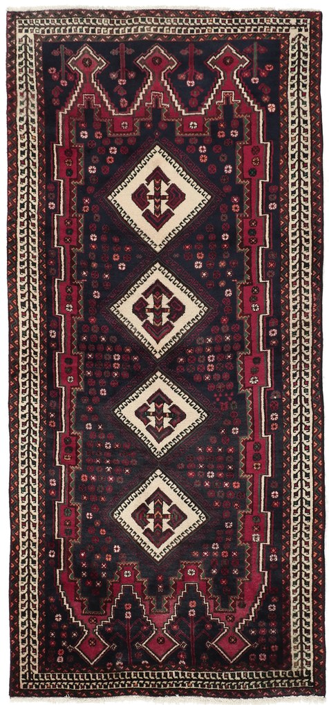 Afshar Tappeto persiano 220 x 100 (Iran) Annodato A Mano