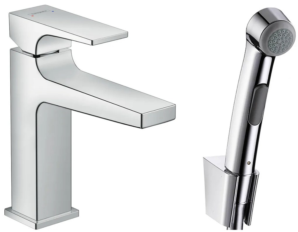 Miscelatore Monocomando lavabo Con Doccetta E Flessibile 160 Cm Cromo Hansgrohe Metropol 32522000