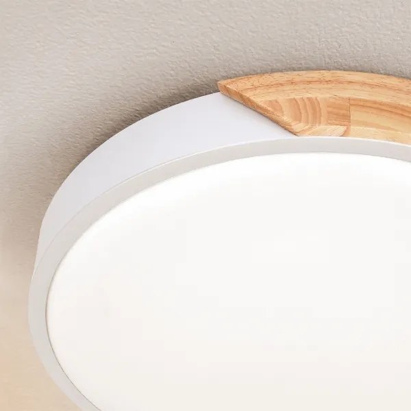 Brilagi - Plafoniera LED PILANA LED/24W/230V rovere/bianco Ø 30 cm