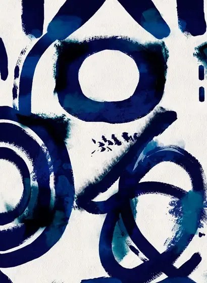 Mindthegap Carta da parati Spontaneus - Blue