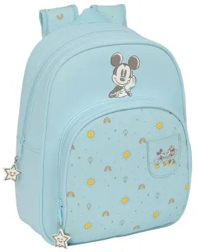 Zaino Scuola Mickey Mouse Clubhouse Baby Azzurro Chiaro 28 x 34 x 10 cm
